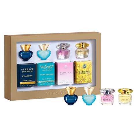 versace pour femme miniaturen set preis|Versace mini perfume set.